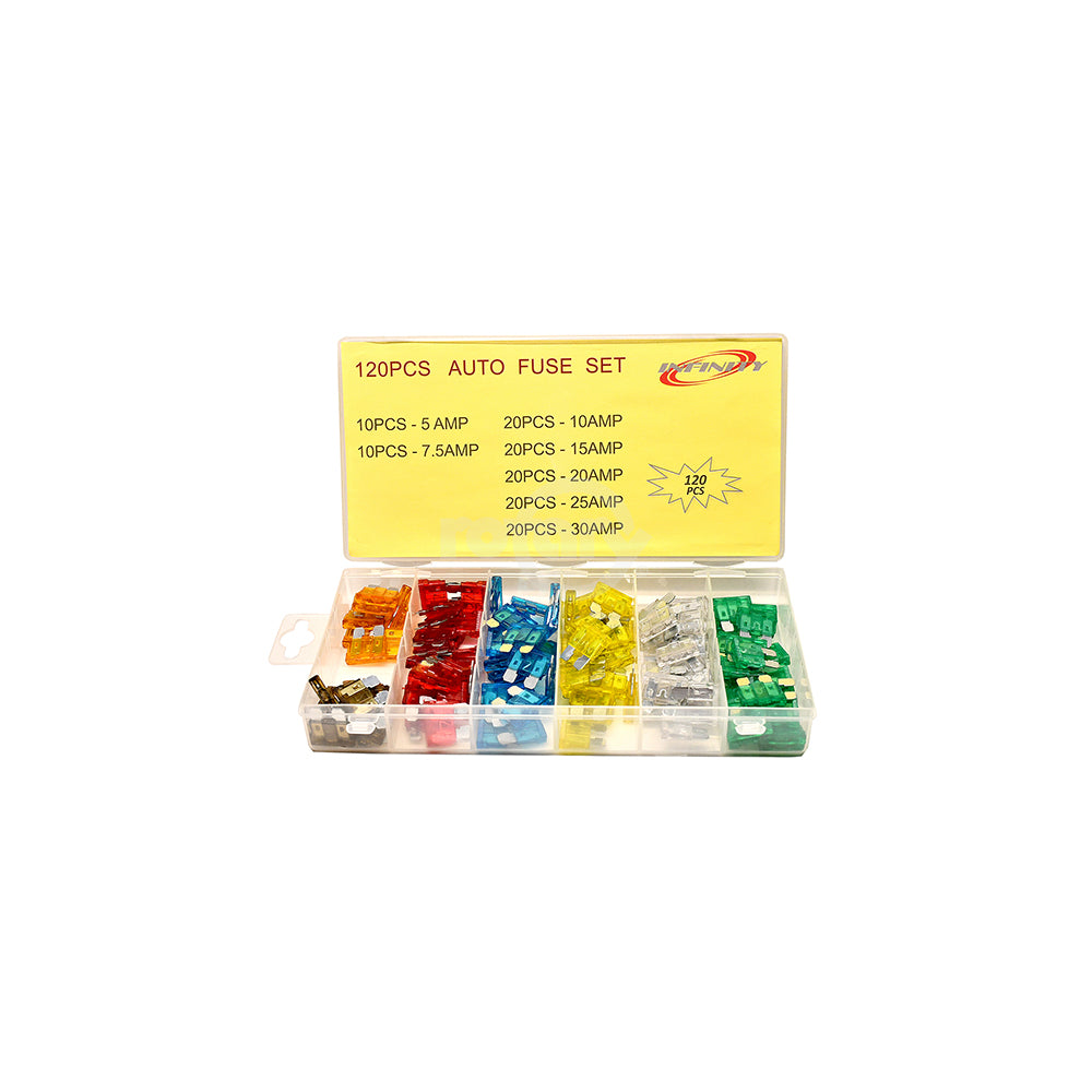 10843 - Fuse Assortment 120 Pcs Atc Fuses