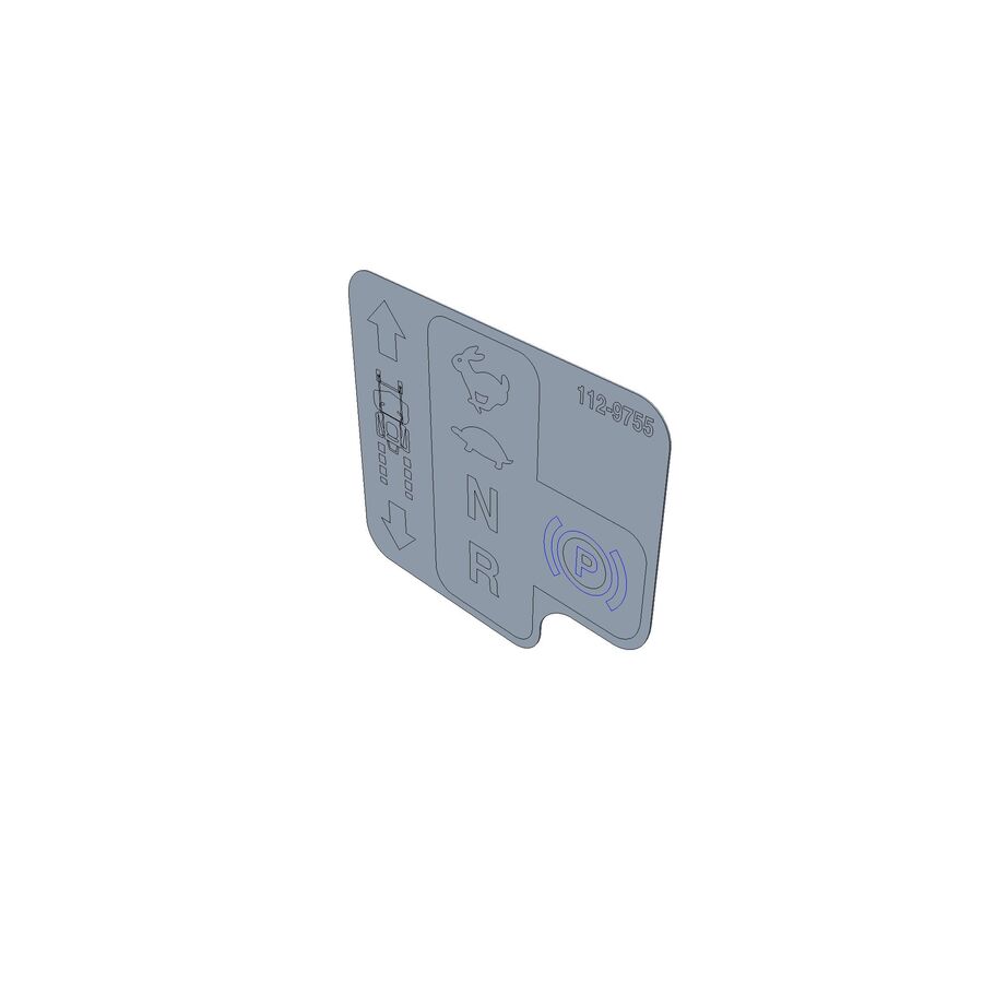 DECAL-LEVER, CONTROL (RH) (1R) 112-9755